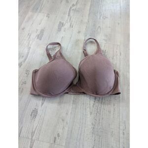 ThirdLove Classic Contour Plunge Bra women's size 36F purple adjustable straps